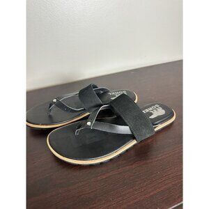Sorel Ella II Sandals Size 8.5 Leather Slip-on Comfort Flip Flops